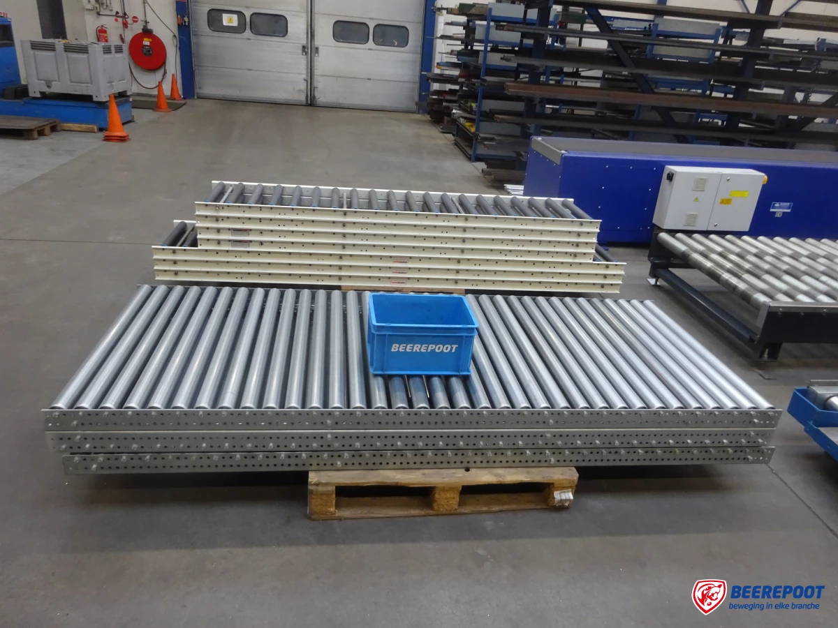 Rollenbaan, pallets